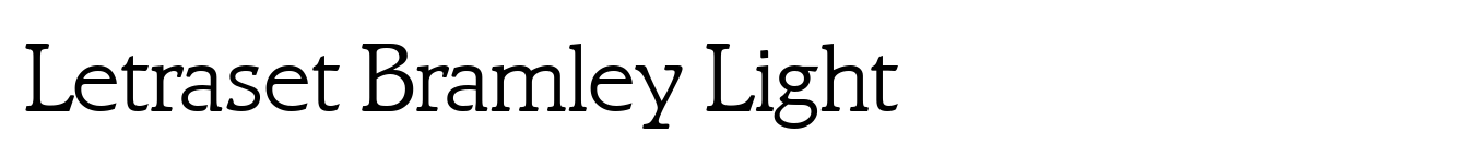 Letraset Bramley Light